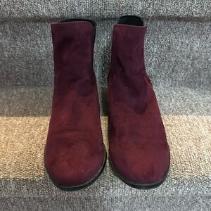 Aldo Burgundy Suede Boots